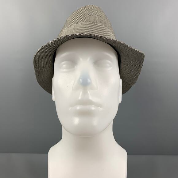 AIGLE Size S Grey Houndstooth GORE-TEX Fedora Hat - Picture 2 of 7